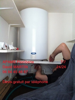 apams plomberie Jonage pose et installation de chauffe eau